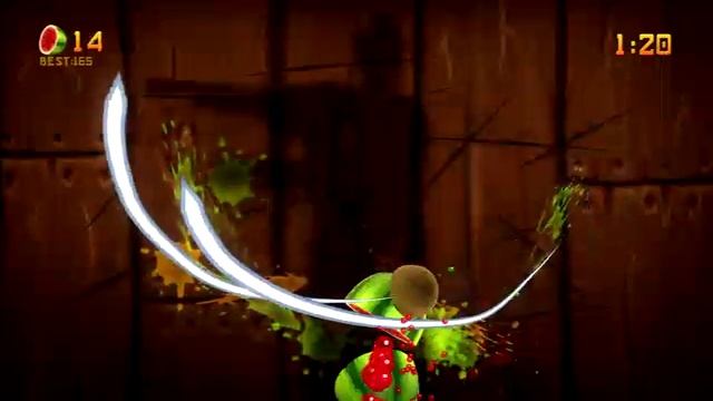Fruit Ninja Kinect Live Gameplay - XBox 360 Gameplay смотреть онлайн