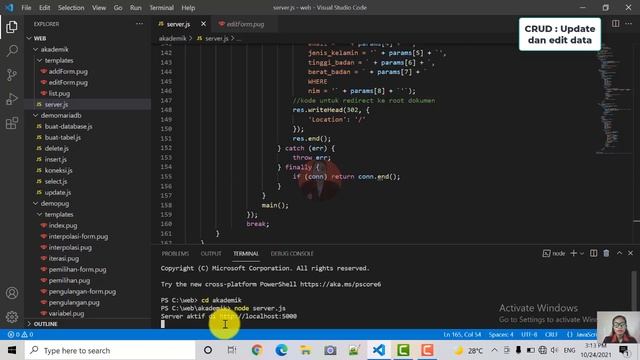 #48.CRUD Update atau edit data ke database MariaDB dengan Node.js смотреть онлайн