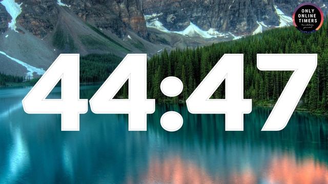 90 Minute Timer With Soft Alarm and Relaxing Mountain Lake Wallpaper смотреть онлайн