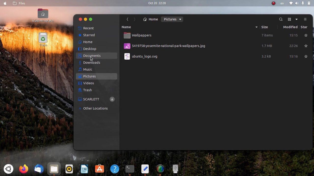 Украшаем Gnome Shell: Динамическая прозрачность панелей, темы, смена и перемещение иконки приложений смотреть онлайн