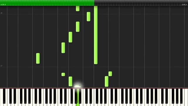Падал прошлогодний снег / Synthesia / урок смотреть онлайн