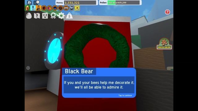 How to admire black bears wreath! (Bee swarm simulator) смотреть онлайн