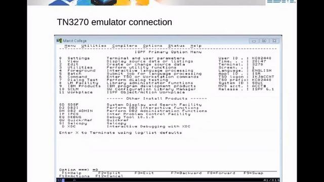 IBM Academic Initiative - Accessing z/OS using TN3270, FTP, and SSH - Unit -03 смотреть онлайн