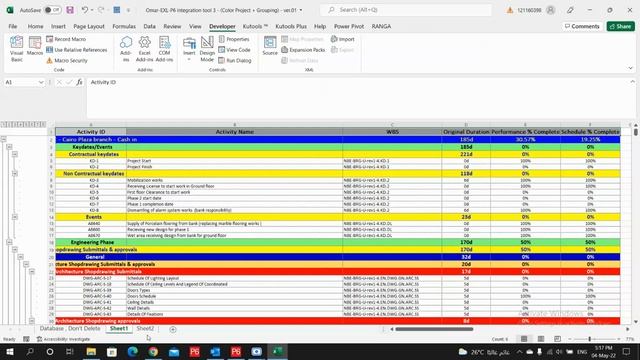 Tool no.3 - Color & Group your P6 Project in excel sheet (customizable) - By Omar Adel Badawy смотреть онлайн