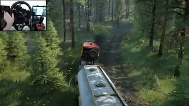 SnowRunner - Pulling the tank out of the swamp смотреть онлайн