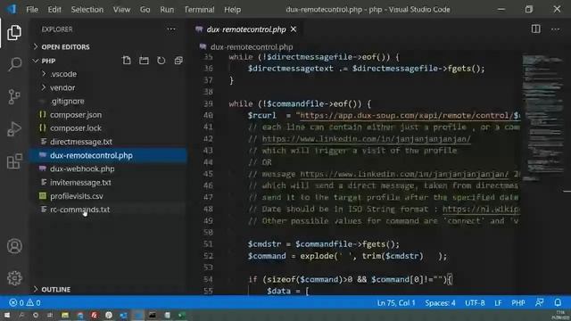 How to code PHP to automate LinkedIn with the Dux-Soup API смотреть онлайн