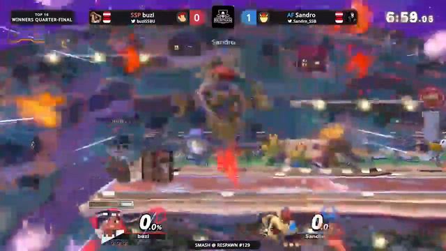 Smash @ Respawn #129 Winners Quarters - buzi (Diddy Kong, Steve) vs. Sandro (Bowser) смотреть онлайн