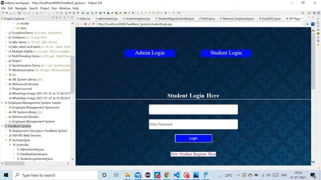FeedBack System | Java Project using Jsp, Servlet | Eclipse | Mysql смотреть онлайн