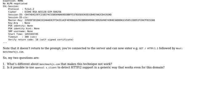 DevOps & SysAdmins: Testing HTTP/2 using `openssl s_client` смотреть онлайн