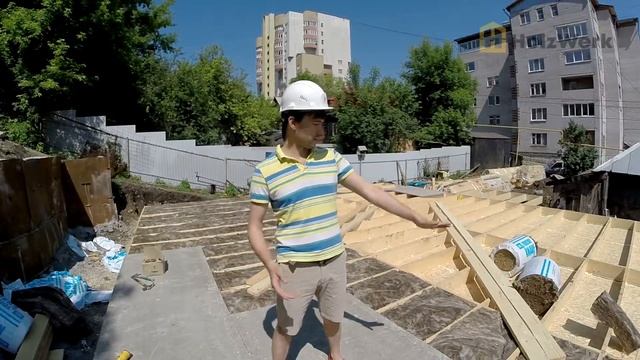 Каркасный дом в Сипайлово: Свайный фундамент,утепление и перекрытие смотреть онлайн