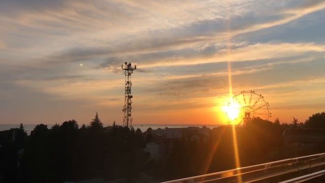 Повезло нам с отелем. Волшебный вид из номера отеля Прометей клуб Лазаревское