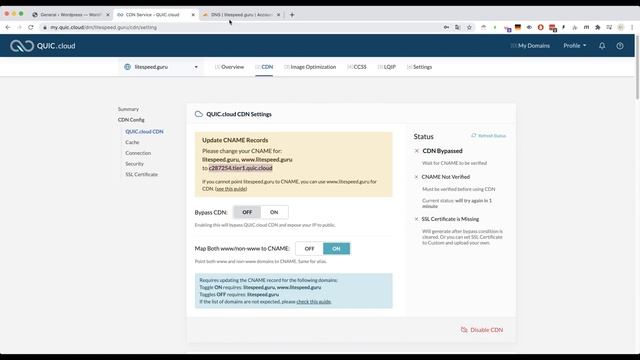 CloudFlare DNS - Domain Set Up for QUIC.cloud смотреть онлайн