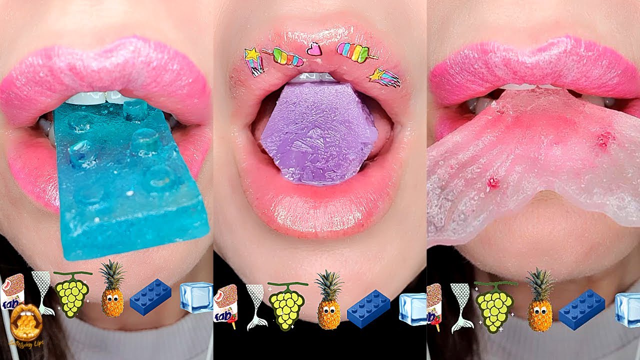 ASMR Eating Emoji Food Challenge смотреть онлайн