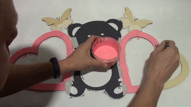 Фоторамка / метрика из фанеры на рождение дочки, покраска своими руками смотреть онлайн