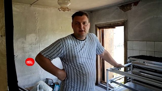 0024 Начали ремонт в ванной. Плитка в ванной своими руками. Хутор, жизнь в деревне. смотреть онлайн