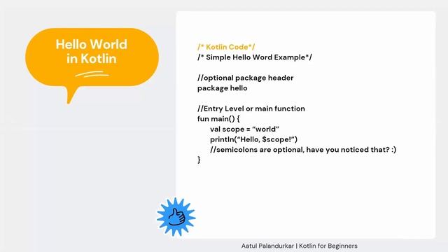 Introduction to Kotlin by Aatul Palandurkar смотреть онлайн