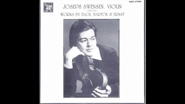 Joseph Swensen | Bach: Chaconne (Partita No.2) | Recorded In 1983