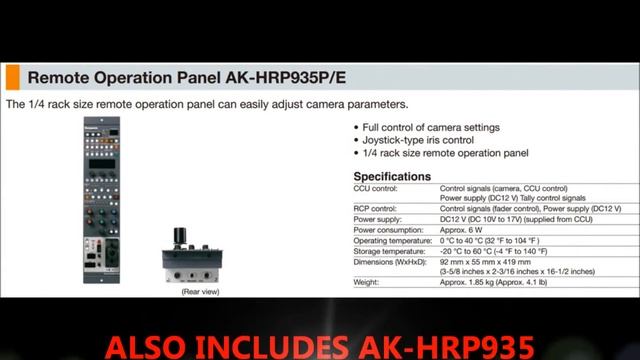 Panasonic AK-HC3500 HD Studio Camera System NOW $39,800.00 each смотреть онлайн