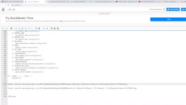 BLENDER 3.1.0 - BLENDER GIS - OPENTYPOGRAPHY ACCESS VIA API KEY смотреть онлайн