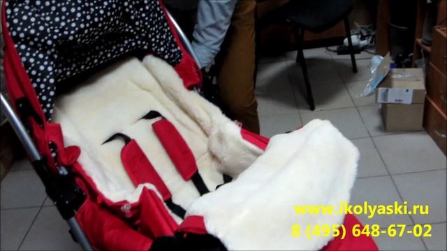 Конверт в коляску зимний меховой и муфта Как утеплить детскую коляску на зиму смотреть онлайн