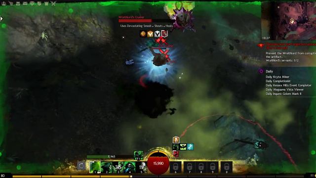 [GW2] Wraithlord's Crusher & Hunter Necromancer Solo смотреть онлайн