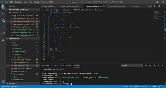 Angular CRUD with Web API Tutorial Part #7 - Angular Layout Template Tutorial смотреть онлайн