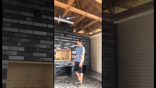 Барбекю комплекс Мангал Казан Минирусская печью современном стиле смотреть онлайн