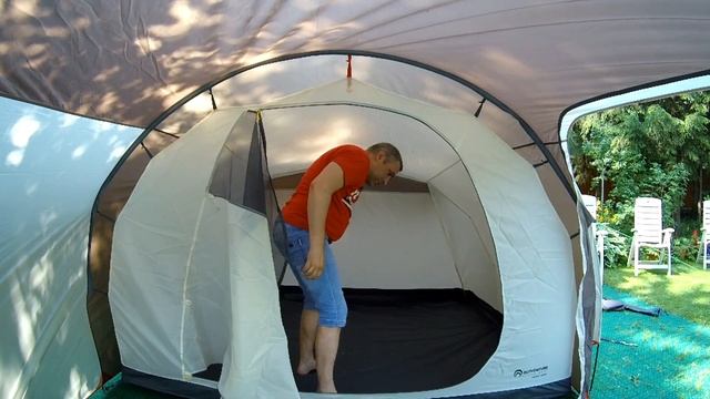 Установка палатки Outventure Camper 4 Basic v2 смотреть онлайн