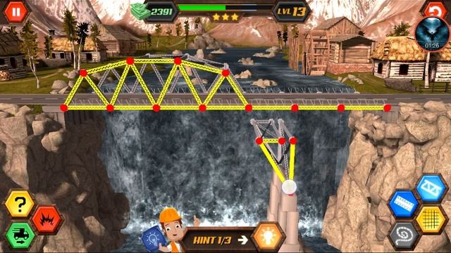 Bridge Construction Simulator Level 13 смотреть онлайн
