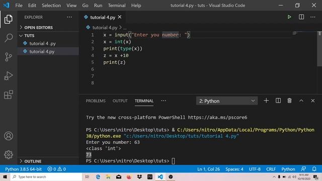 Python Tutorial in Nepali(4)-Input() and Formatted Output смотреть онлайн