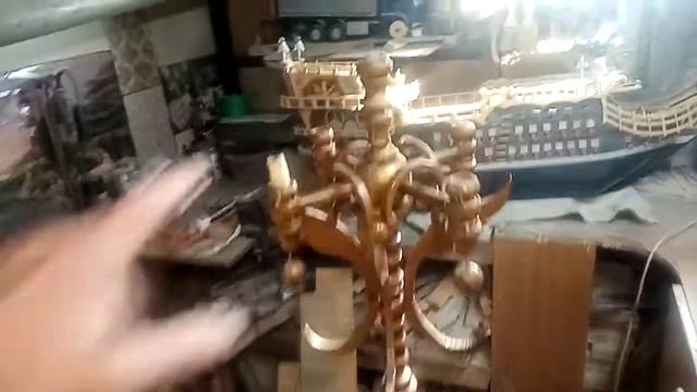 Подсвечник из дерева своими руками. Канделябр. смотреть онлайн