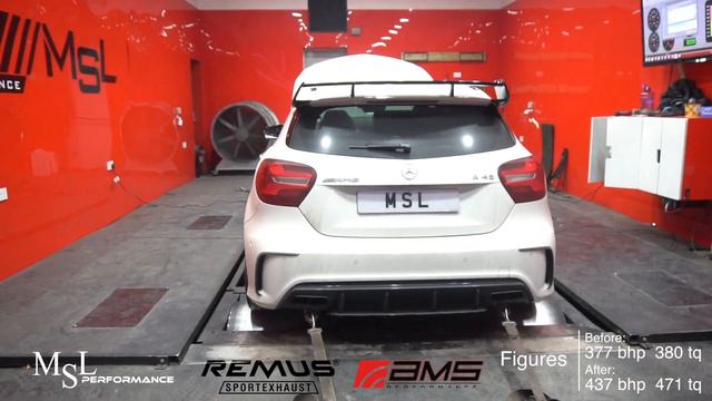 A45 - Dyno, Remap , AMS induction kit and Remus exhaust downpipes смотреть онлайн