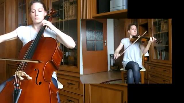 One-person 'Requiem For A Dream' Violin & Cello Cover