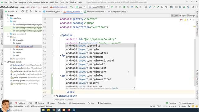 Dependent Spinners in Android Studio | Show Image on Selected Spinners | Volley | Glide смотреть онлайн