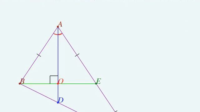 Биссектриса перпендикулярна медиане смотреть онлайн