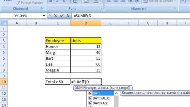 How to SUMIF Greater than Values in Excel смотреть онлайн