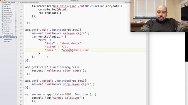 Node JS #9: RESTful API ve Express ve JSON смотреть онлайн