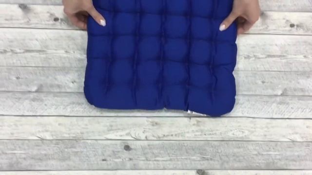 Подушка на стул из лузги гречихи Уют синее от Smart Textile смотреть онлайн