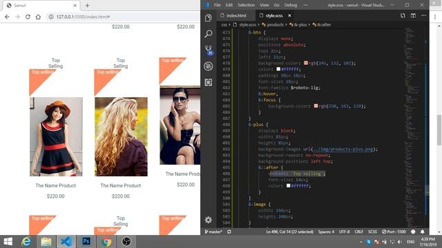 Верстка сайта с SCSS. Первый раз (часть 4). SCSS-стили (ч.3) смотреть онлайн