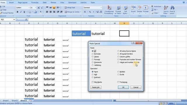 Microsoft Excel Malayalam tutorial 4 ( format painter and paste special ) смотреть онлайн