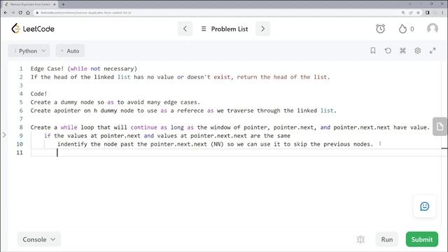 82. Remove Duplicates from Sorted List II - Python LeetCode Solution смотреть онлайн