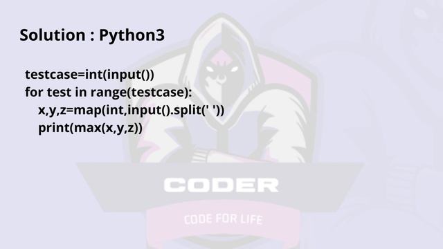 Discus Throw Problem Code: DISCUS | CodeChef Solution | Python3 смотреть онлайн