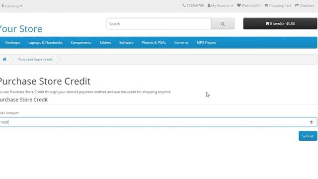 OpenCart Purchase Store Credit Extension смотреть онлайн
