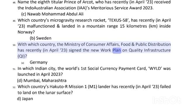 current affairs questions rapidfire | ssc | PEO & JA | April 2023 l for pdf visit telegram channel смотреть онлайн