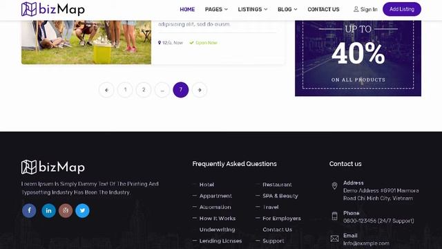 BizMap - Business Directory Listing HTML Template | Themeforest Templates смотреть онлайн