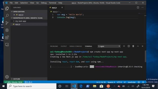Build Node.JS apps with Windows Subsystem for Linux смотреть онлайн