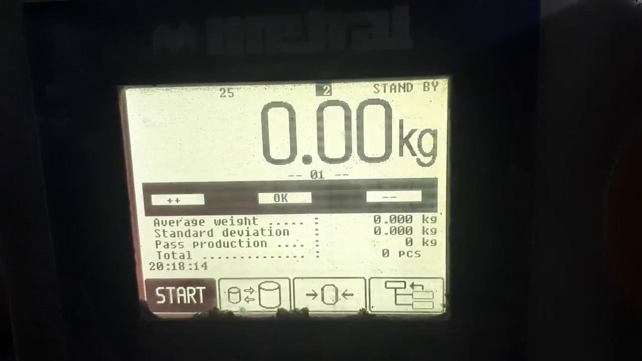 Ленточные весы Metral - переход продукта в ручную смотреть онлайн
