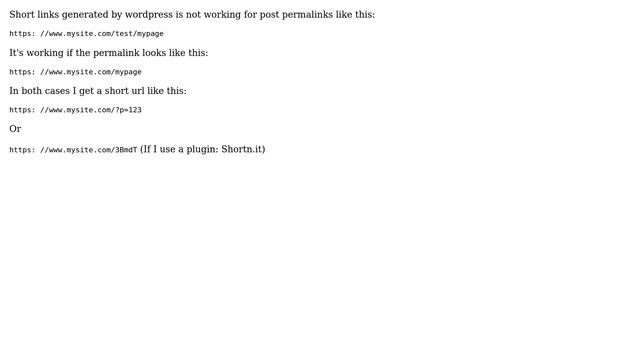 Wordpress: Short links in wordpress not working properly смотреть онлайн