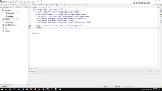SpringCore-14. ApplicationContext with ClassPathXmlApplicationContext | #cloudraga смотреть онлайн