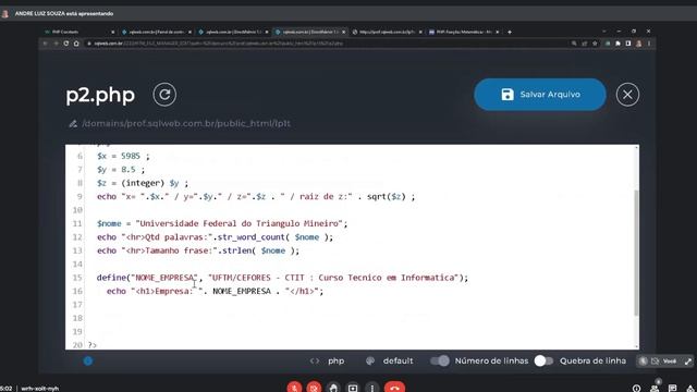 2022-2: Linguagem de Programação 1 - (Aula 2 - 07/10/2022) - CTIT/Cefores/UFTM смотреть онлайн